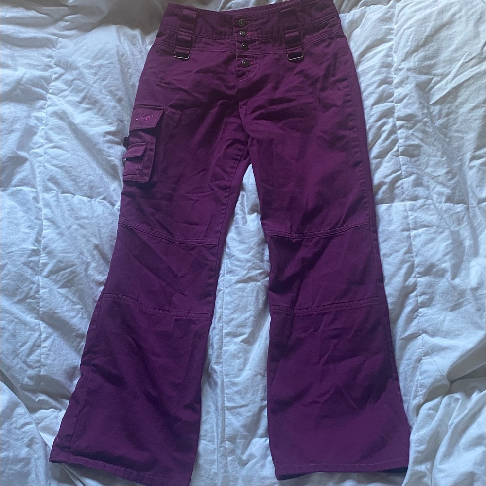 Childrens dark purple/plum BRATZ flare pants